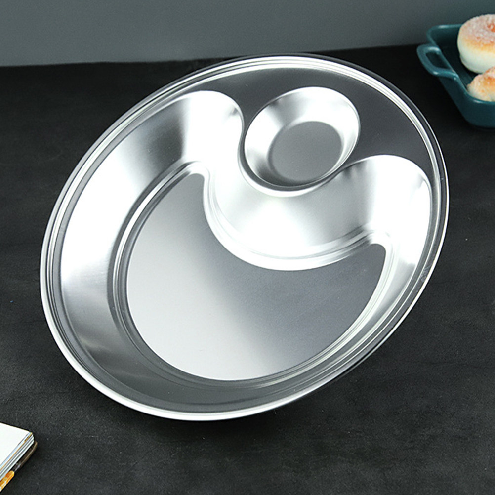 Kitchen Gadgets Store - 1Pcs Stainless Steel Dumpling Plate with