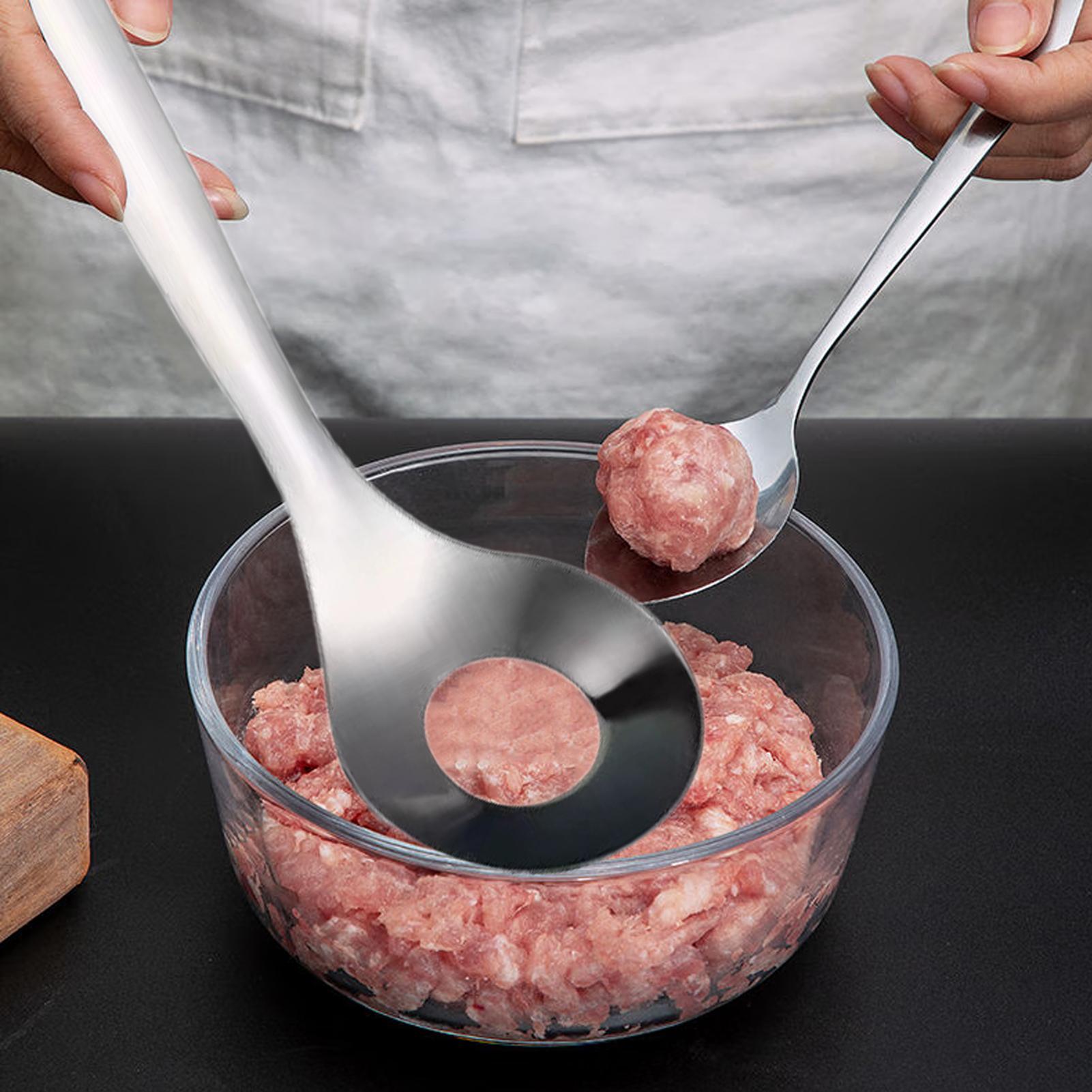 Kitchen Gadgets Presents - 304 Stainless Steel Meatball Spoon Hand