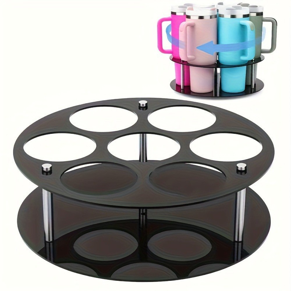 Kitchen Gadgets Luxury - Modern Acrylic Revolving Cup Stand Organizer
