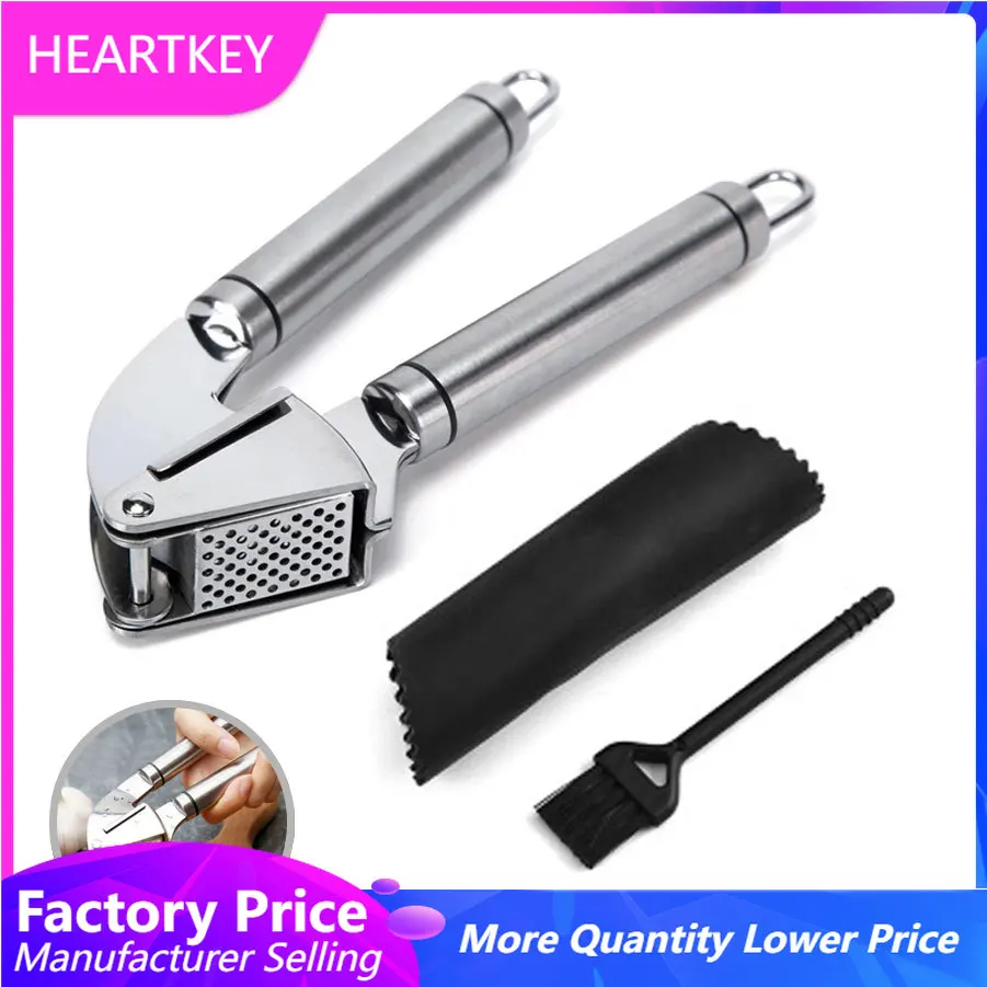 Kitchen Gadgets Peeler - Garlic Press Crusher Stainless Steel Hand-held