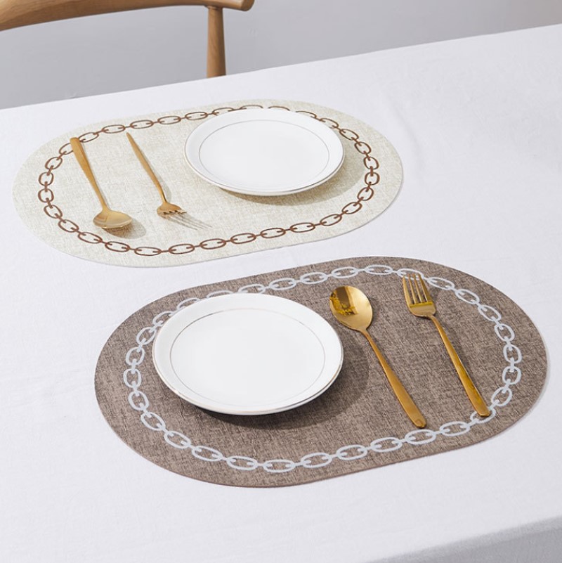 Oval Table Placemat Faux Leath - Kitchen Gadgets Luxury recension och pris