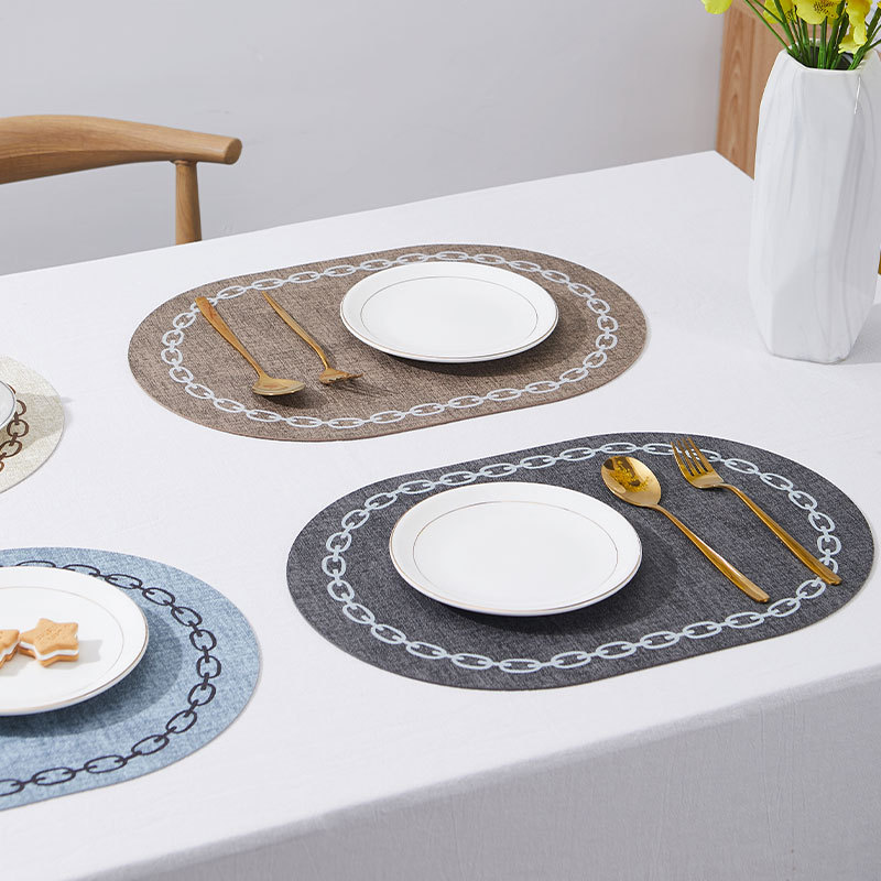 Oval Table Placemat Faux Leath - Kitchen Gadgets Luxury recension och pris