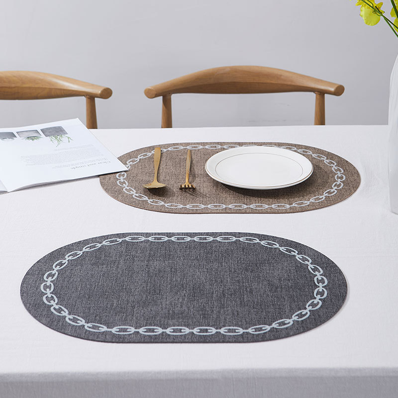 Oval Table Placemat Faux Leath - Kitchen Gadgets Luxury recension och pris