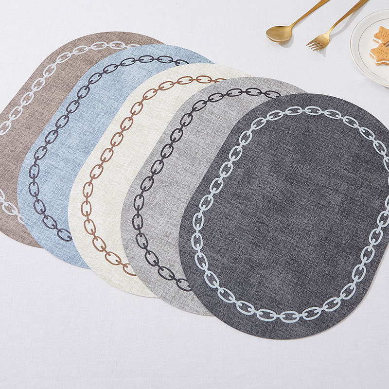 Oval Table Placemat Faux Leath - Kitchen Gadgets Luxury recension och pris