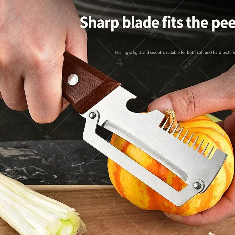WXCOO 2-in-1 Stainless Steel P - Kitchen Gadgets Peeler recension och pris