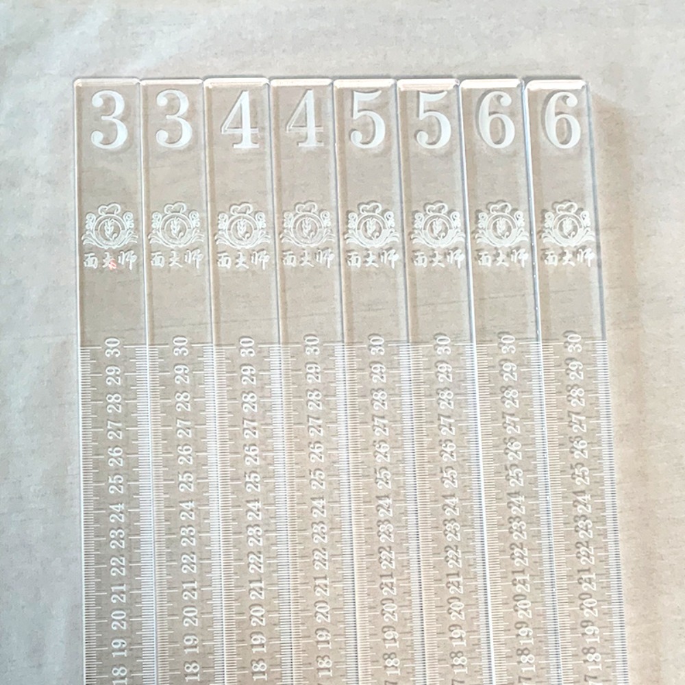 2pc Acrylic Rolling Pin Spacer - Pasta Measuring Tool recension och pris