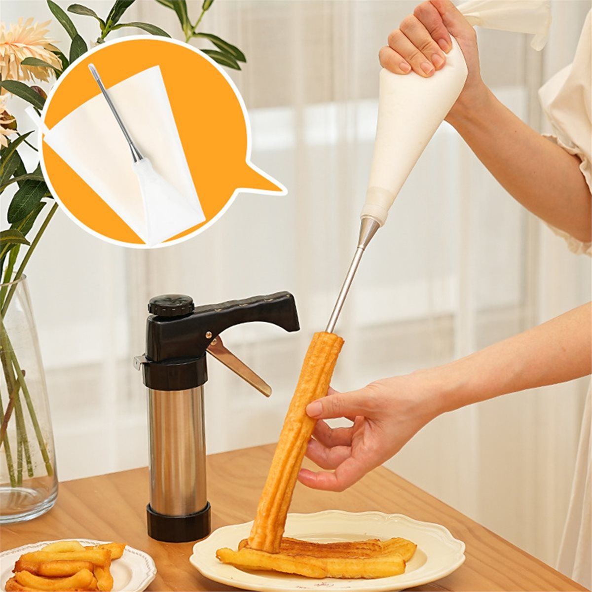 A24I Home Churros Maker Machin - Kitchen Gadgets In Spanish recension och pris