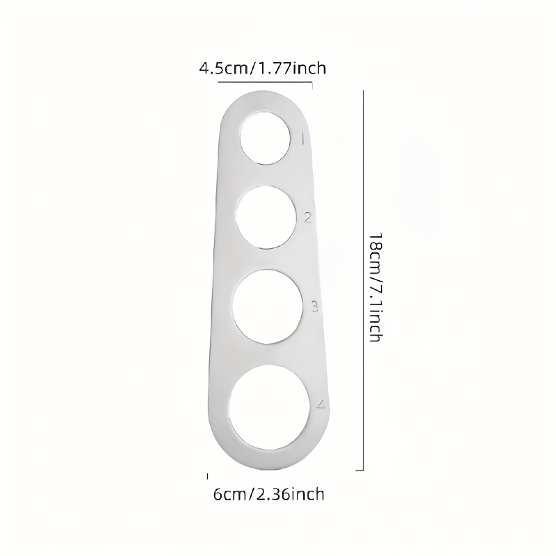 Stainless Steel 4-Hole Pasta M - Pasta Measuring Tool recension och pris